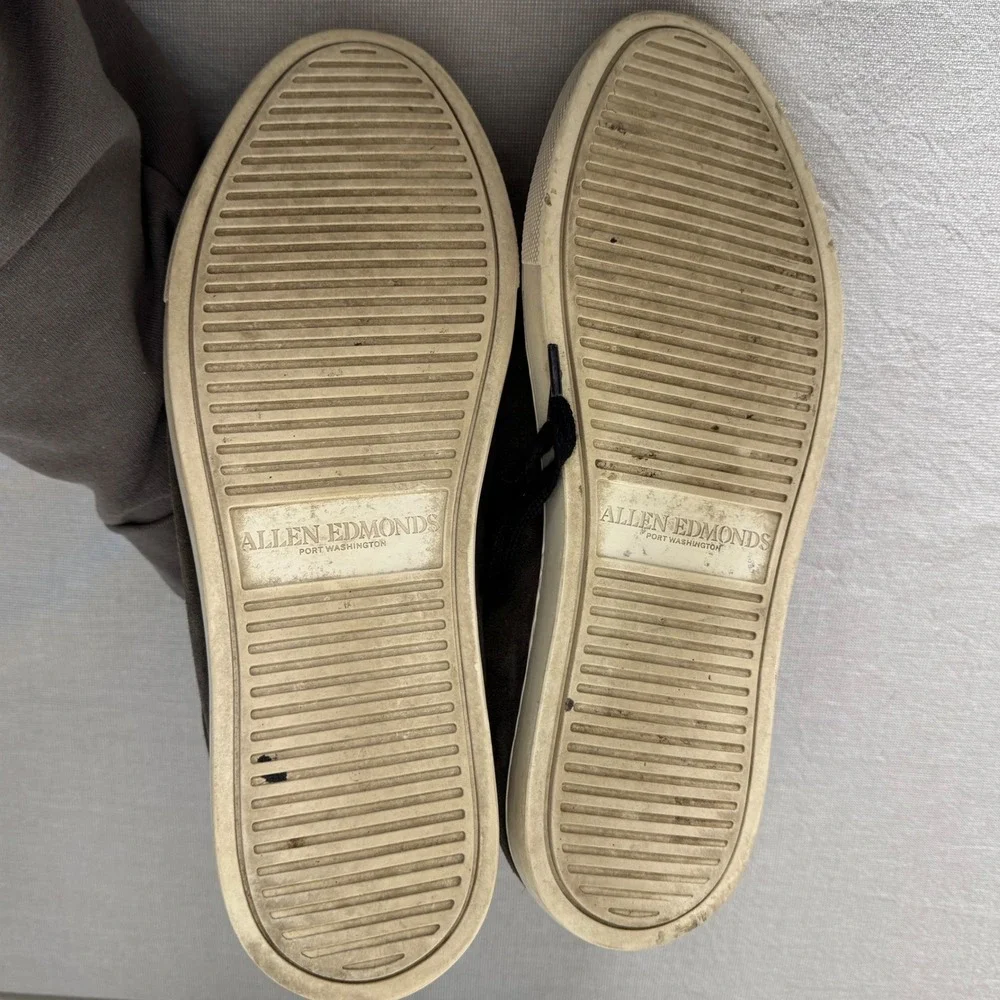Allen Edmonds Courtside Lace-up‎ Sneaker Grey Suede Size 10